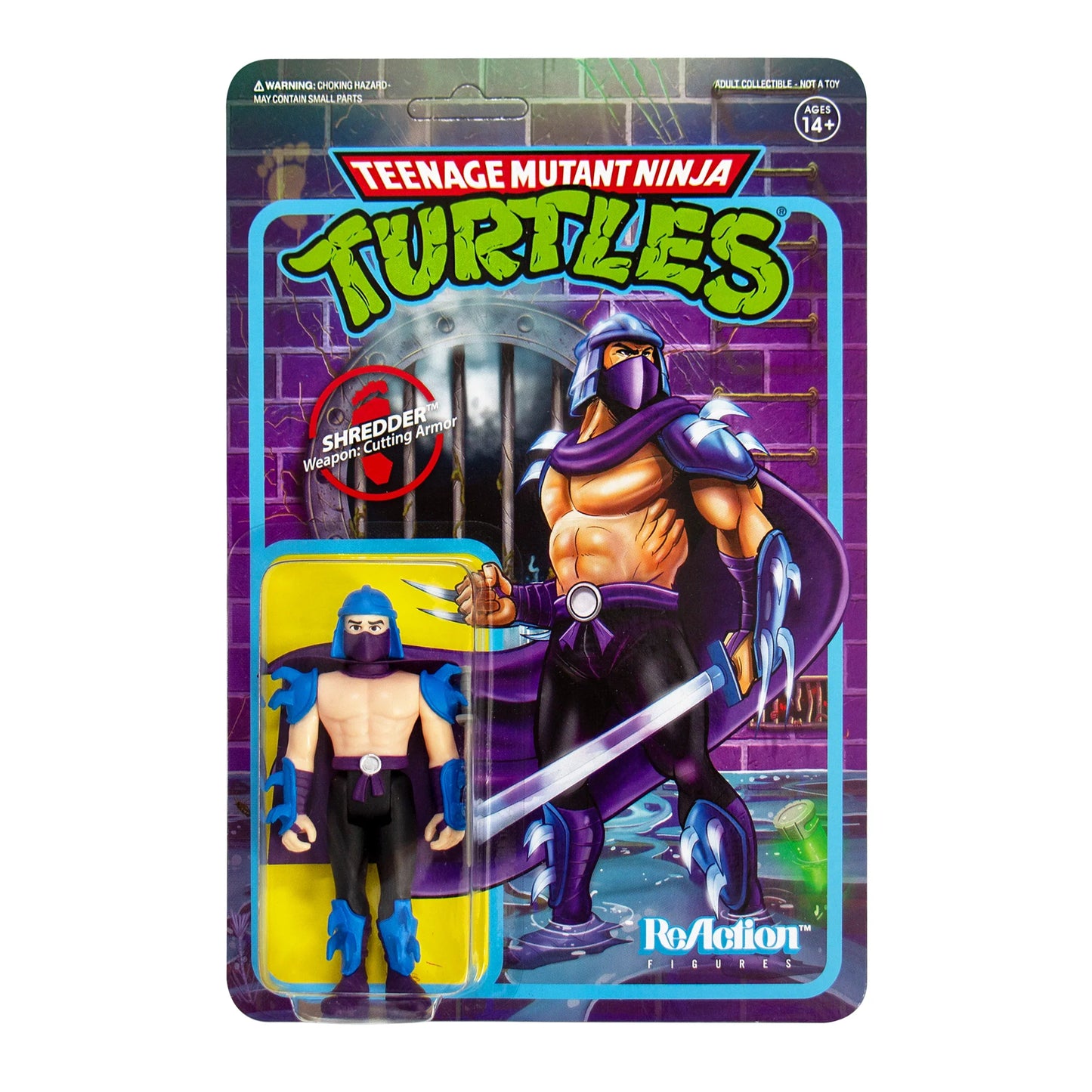 Super7 ReAction TMNT Shredder Destructor Figura Coleccionable Retro