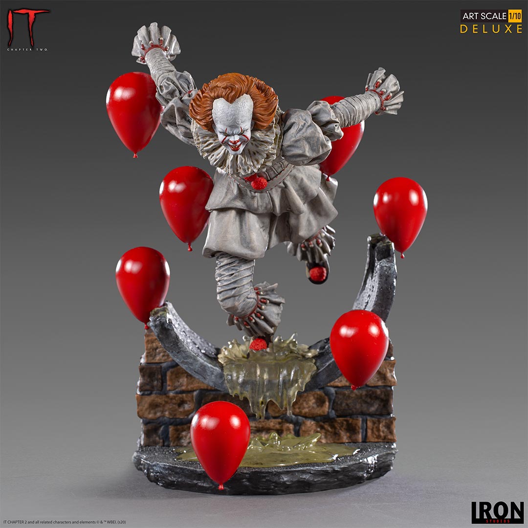 Pennywise Deluxe Iron Studios: ¡El Terror de IT Capítulo 2 en tu Colección! 🎈