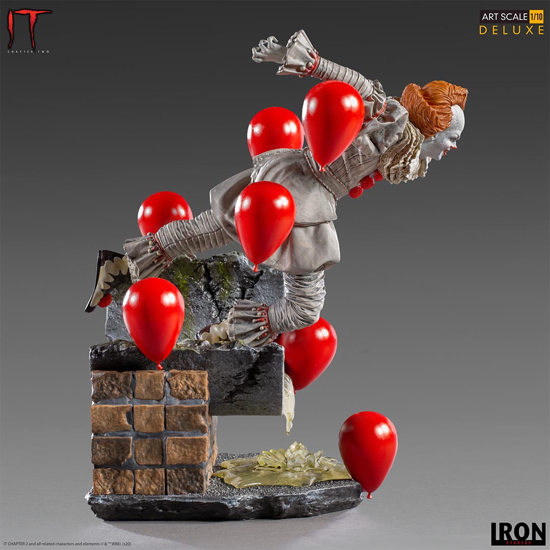 Pennywise Deluxe Iron Studios: ¡El Terror de IT Capítulo 2 en tu Colección! 🎈