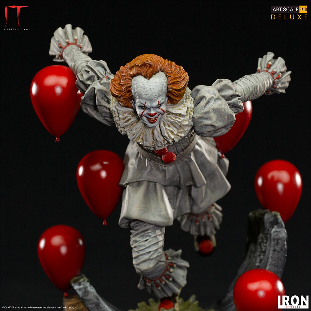 Pennywise Deluxe Iron Studios: ¡El Terror de IT Capítulo 2 en tu Colección! 🎈