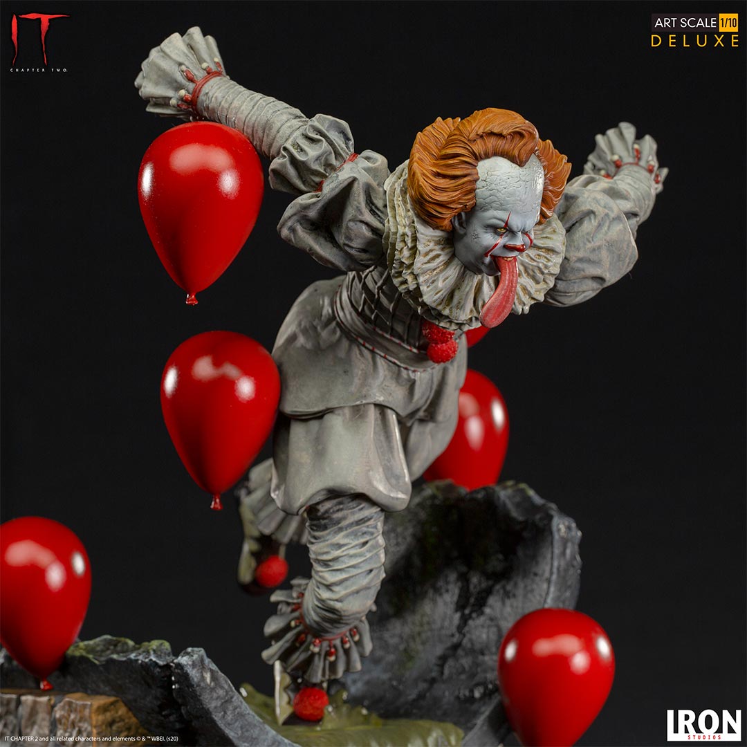 Pennywise Deluxe Iron Studios: ¡El Terror de IT Capítulo 2 en tu Colección! 🎈