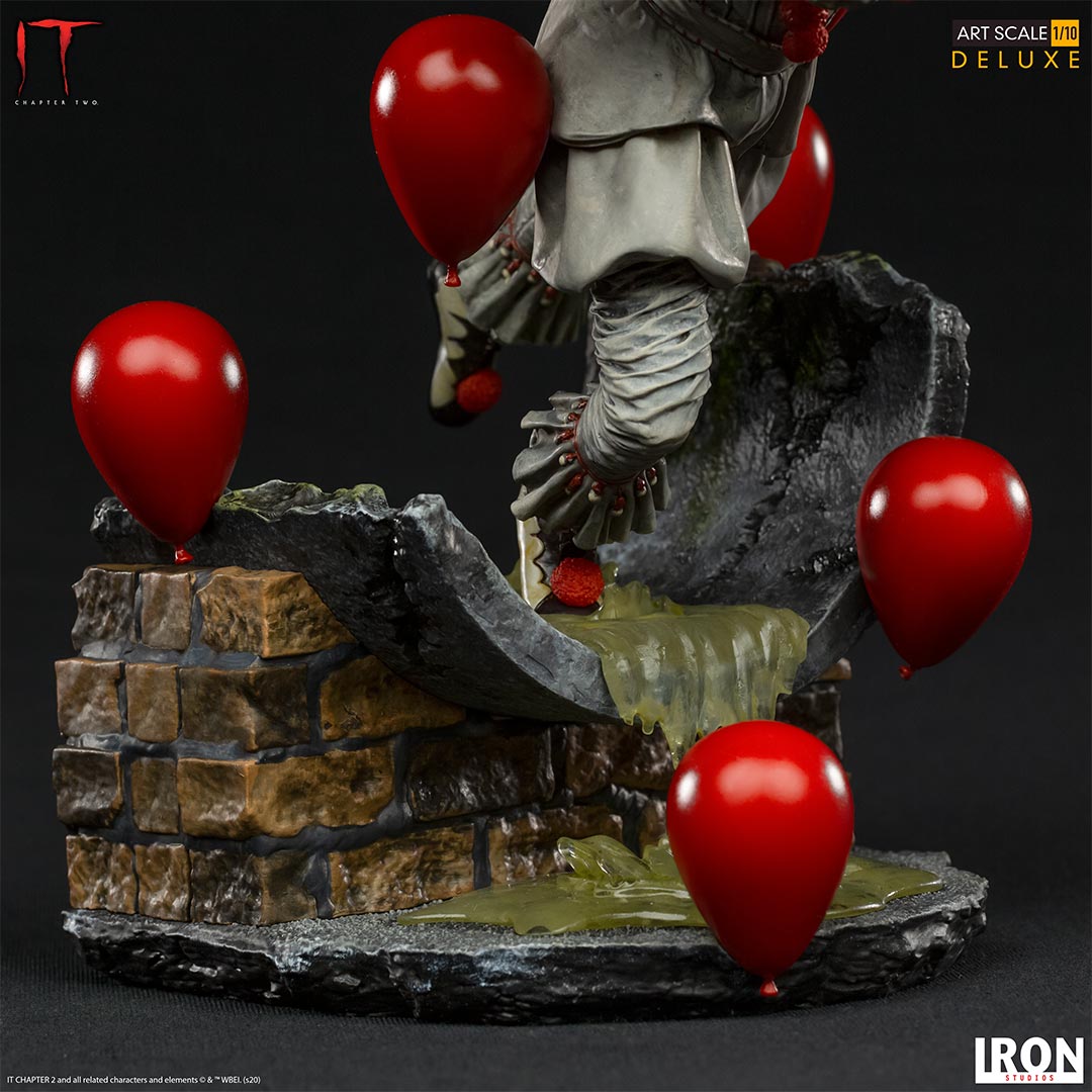 Pennywise Deluxe Iron Studios: ¡El Terror de IT Capítulo 2 en tu Colección! 🎈