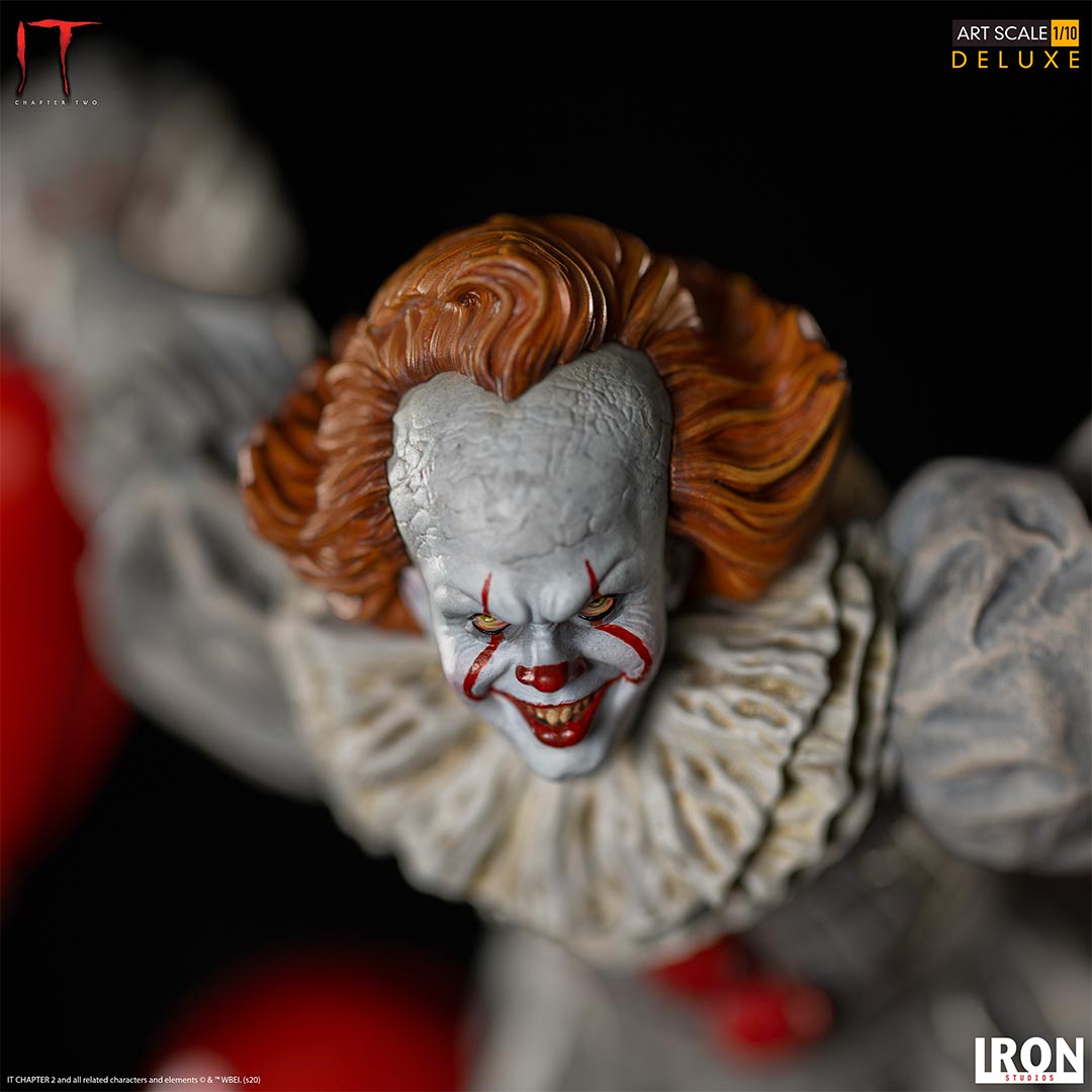 Pennywise Deluxe Iron Studios: ¡El Terror de IT Capítulo 2 en tu Colección! 🎈