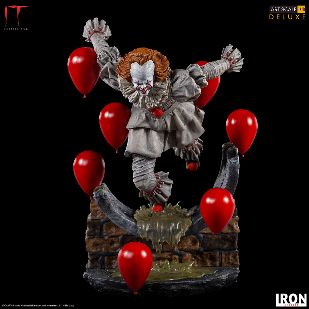 Pennywise Deluxe Iron Studios: ¡El Terror de IT Capítulo 2 en tu Colección! 🎈