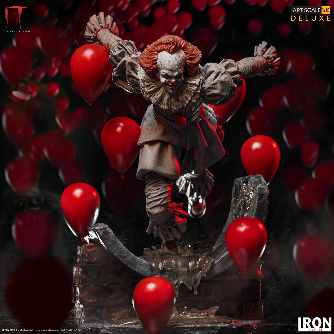 Pennywise Deluxe Iron Studios: ¡El Terror de IT Capítulo 2 en tu Colección! 🎈