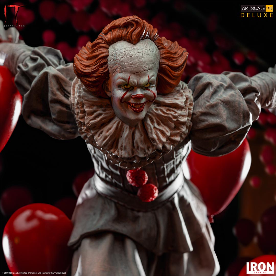 Pennywise Deluxe Iron Studios: ¡El Terror de IT Capítulo 2 en tu Colección! 🎈