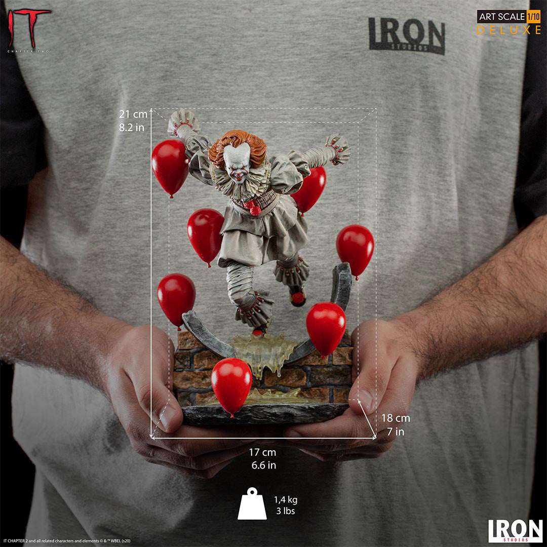 Pennywise Deluxe Iron Studios: ¡El Terror de IT Capítulo 2 en tu Colección! 🎈