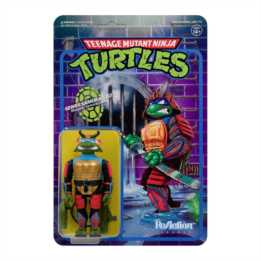 Figura Super7 ReAction TMNT Leonardo Samurai Coleccionable
