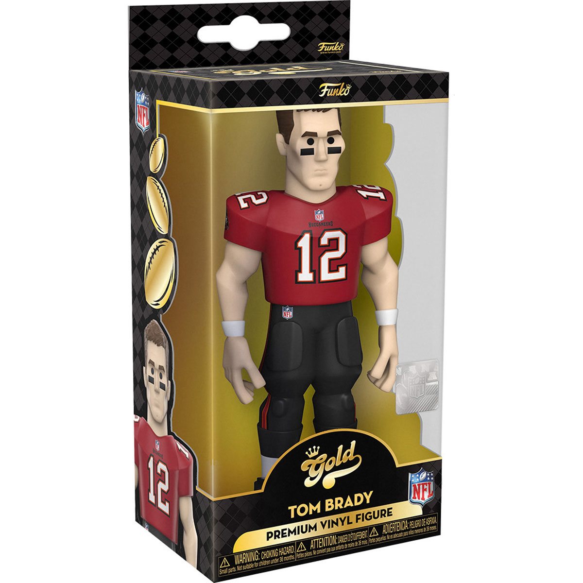 Funko Vinyl Gold NFL: Tom Brady Buccaneers Uniforme Local 5 Pulgadas