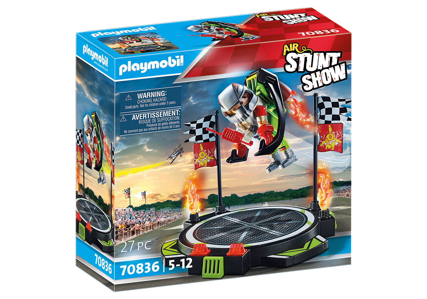 Playmobil Air Stunt Show Playmobil Air Stunt Show: Piloto Con Mochila Propu - Vista 1