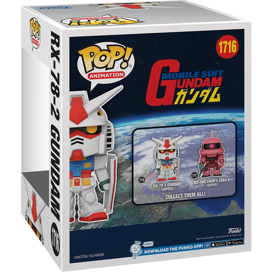 Figura Funko Pop Gundam RX-78-2, 6 pulgadas, colección Mobile Suit Gundam. Caja Atrás.