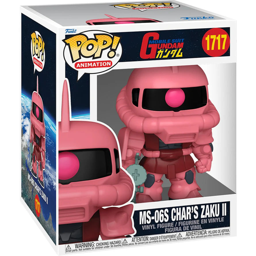 Figura Funko Pop Char's Zaku II MS-06S, 6 pulgadas, colección Gundam. Caja.