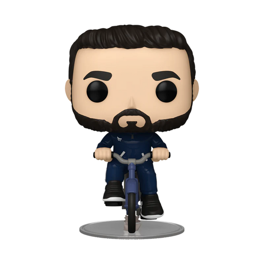 Funko Pop TV Roy Kent en bicicleta de Ted Lasso - figura coleccionable de vinilo.