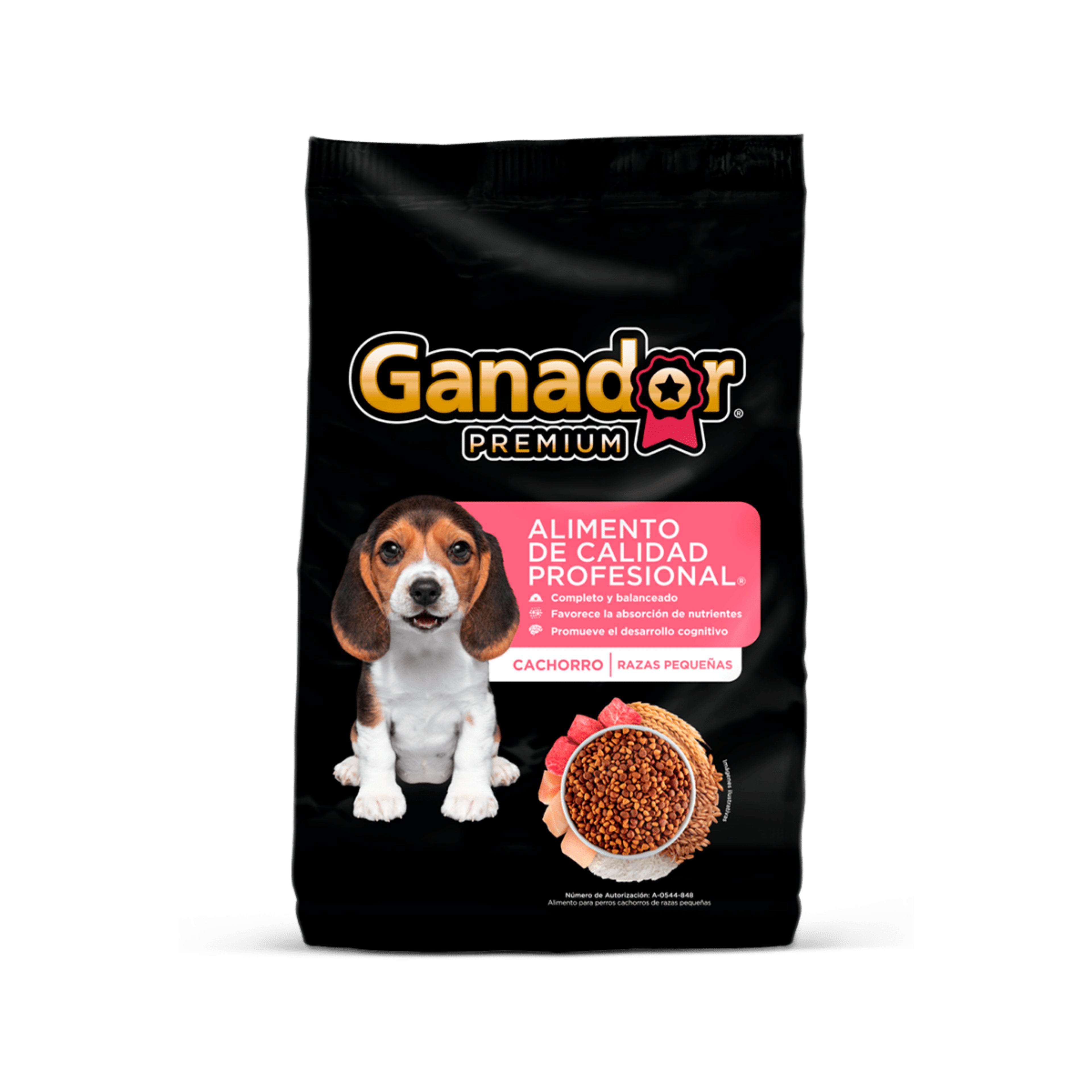 Ganador Premium Cachorro Razas Pequeñas 20 KG | Nutrición Óptima Pipawi