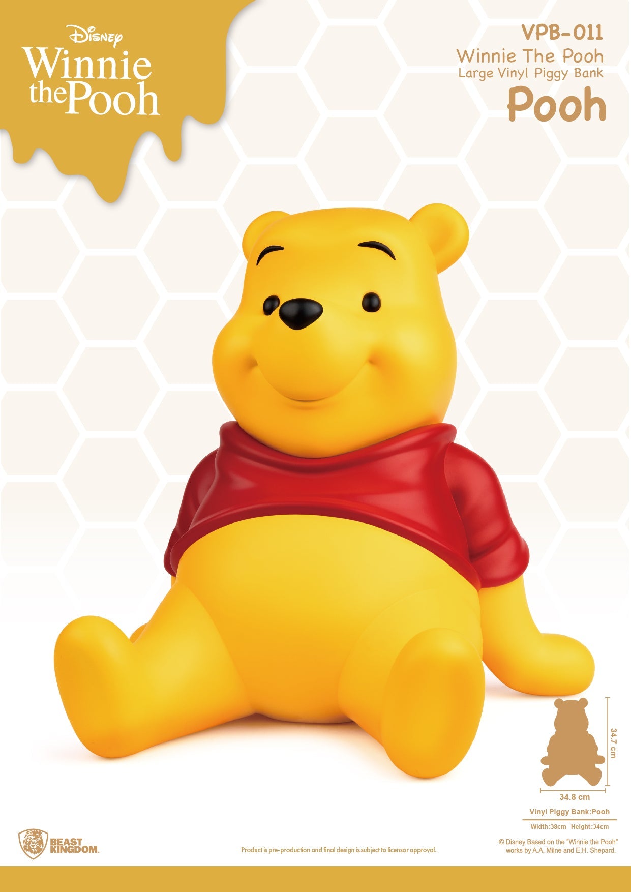 Coleccionables - Alcancía funcional de Winnie The Pooh para decoración infantil