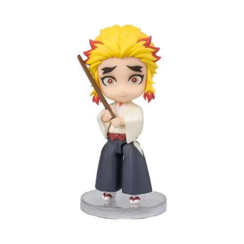 Minifigura Figuarts Mini de Senjuro Rengoku de "Demon Slayer", fabricada por Bandai Tamashii Nations.