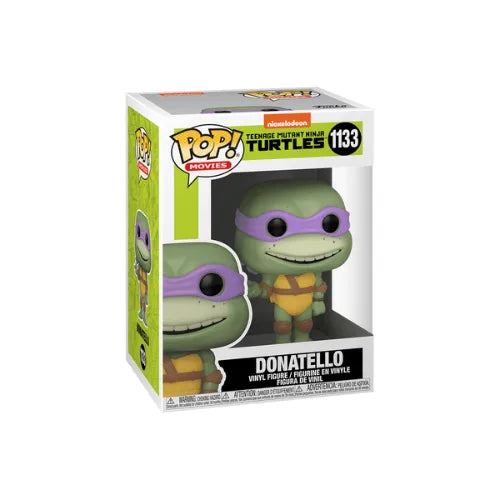Figura Funko Pop de Donatello de la película "Tortugas Ninja 2" sosteniendo su bastón bō.