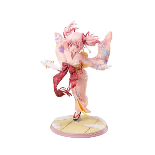 Figura a escala 1/7 de Madoka Kaname en kimono, de la marca Furyu F:NEX.