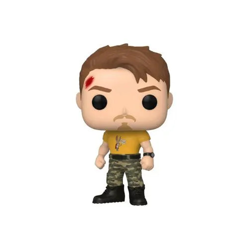 Vista frontal de la figura coleccionable Funko Pop de Rick Flag, personaje de DC Comics, número 56020.