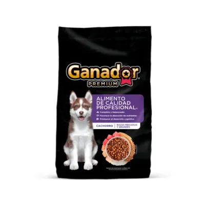 Ganador Premium Cachorro 20 KG Adm MX012239 — Bolsa 20 KG